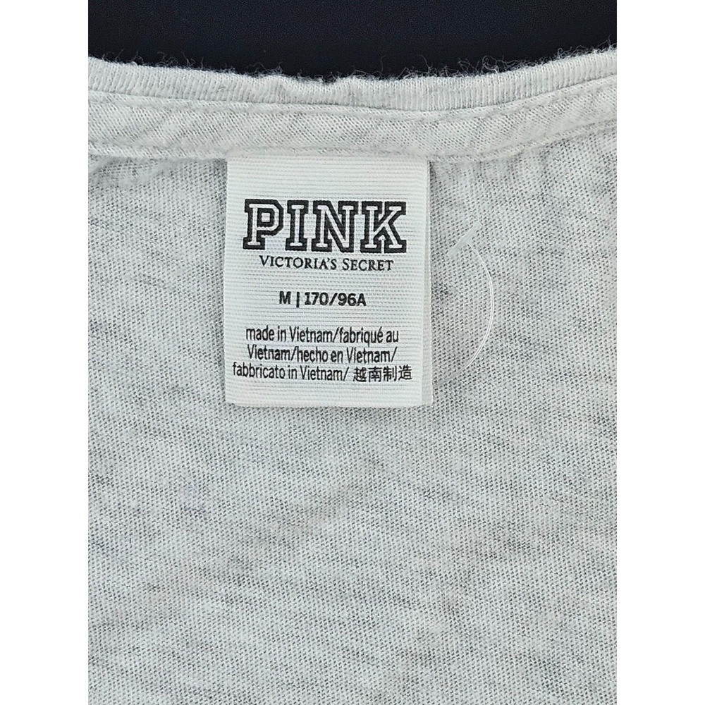 Women's MEDIUM Victoria's Secret PINK Sequin Racerback Tank - Picture 4 of 4